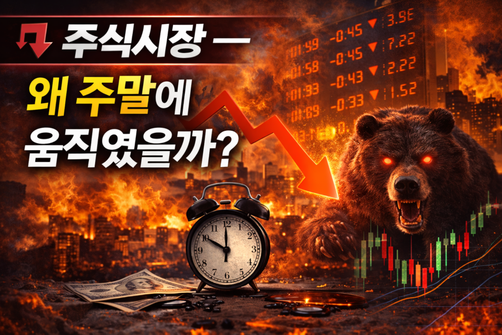 주말에움직인이유